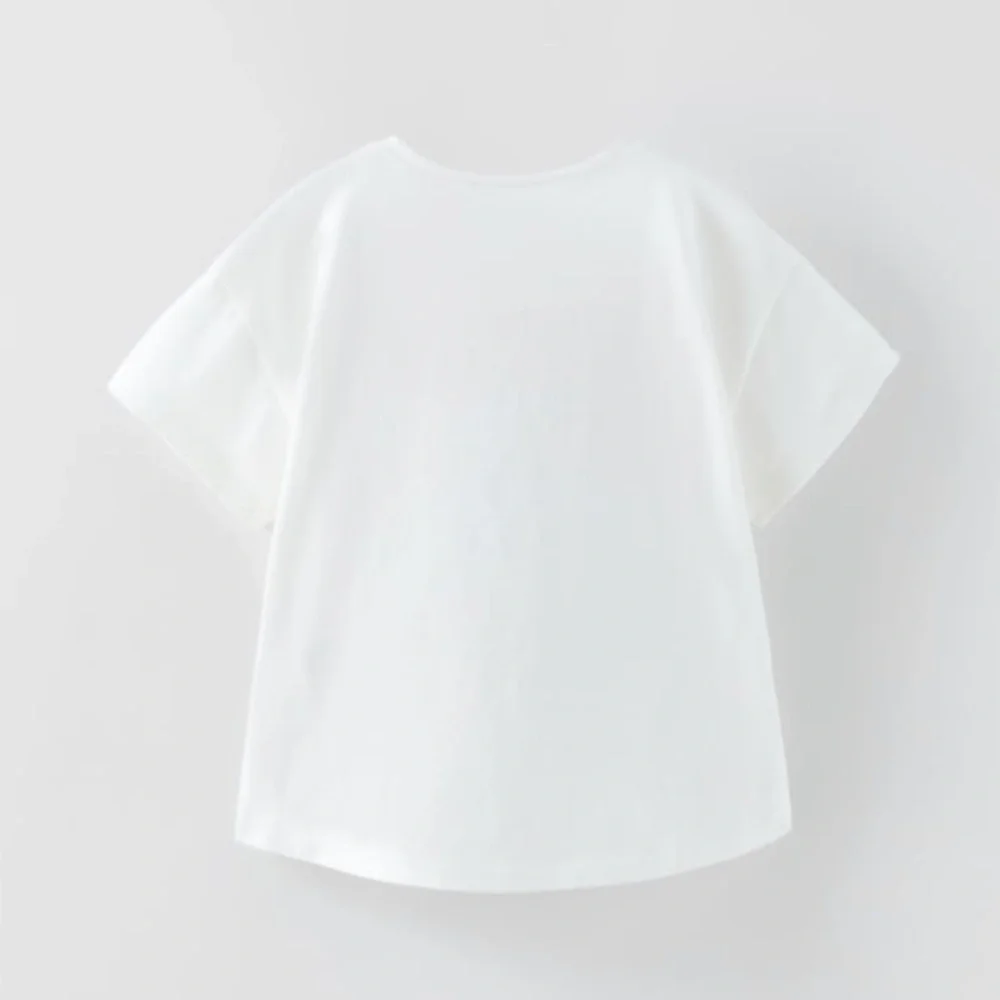 Zara Supergirl Appliqué T-Shirt